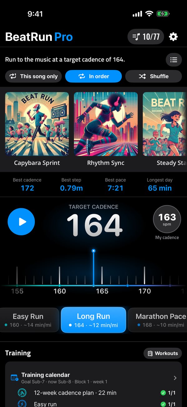Music at your cadence